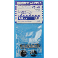 Rubber wheels 1/48 for Su-2