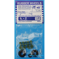 Rubber wheels 1/48 for IL-2