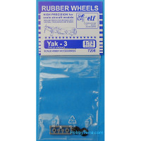 Rubber wheels 1/72 for Yak-3