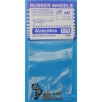 Rubber wheels 1/72 for P-39 Airacobra