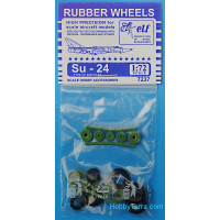 Rubber wheels 1/72 for Su-24