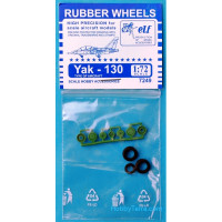Rubber wheels 1/72 for Yak-130