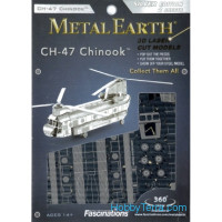 3D metal puzzle. CH-47 Chinook