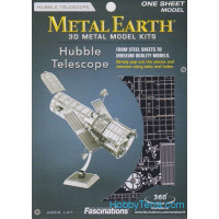3D metal puzzle. Hubble Telescope