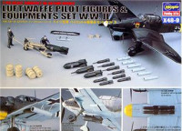 Pilot Figures And Equipment - WWII Luftwaffe Set