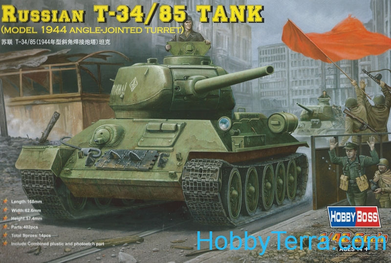 Russo T 34 85 Do Tanque Modelo 1944 Turret Unida Pelas Angulo Hobby Boss Hobbyterra Com