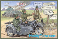 Motorcycle R12 with sidecar, military version