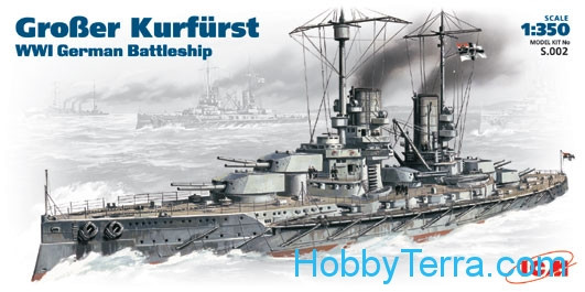 "Grosser Kurfurst"  WWI  German Battleship  1/350 ICM # S002