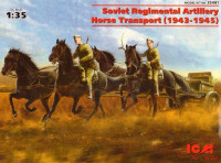 Soviet Regimental Artillery Horse Transport, 1943-1945