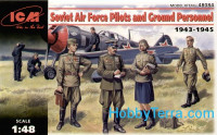 Soviet Air Force Pilots and Ground Personnel (1943-1945)