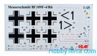 ICM  48107 Messerschmitt Bf-109 F4/R6 WWII German fighter