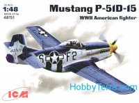 Mustang P-51D-15 WWII American fighter