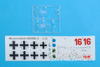 ICM  72131 Messerschmitt Bf-109 E3 WWII German fighter