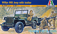 Willys Jeep with trailer