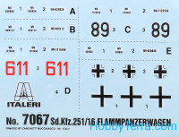 Italeri  7067 Sd.Kfz.251/16 "Flammpanzerwagen"