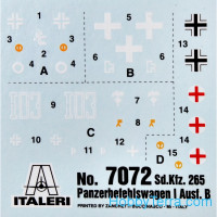 Italeri  7072 Sd.Kfz.265 "Panzerbefehlswagen"