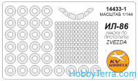 Mask 1/144 for Ilyushin IL-86 and wheels masks