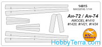 Mask 1/144 for Antonov An-74, for Amodel kit