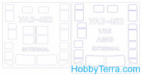 Mask 1/35 for UAZ-452 "Bukhanka" (Double sided), for AMG kit