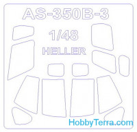 Mask 1/48 for helicopter AS 350 B3 