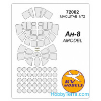 Mask 1/72 for Antonov An-8, for Amodel kit