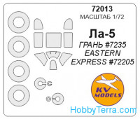 Mask 1/72 for La-5 and wheels masks, for Gran kit