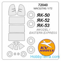 Mask for Yak-52 and wheels masks, for Amodel kit