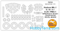 Mask 1/72 for Hudson Mk.I/II/IV/V and wheels masks