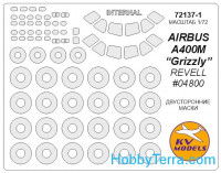 Mask 1/72 for Airbus A 400M “Grizzly” - Double sided + wheels masks, for Revell kit