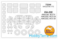 Mask 1/72 for Kamov Ka-226 "Seryoga", for Amodel kit