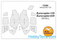 Mask 1/72 for Eurocopter EC-135, for Revell kit