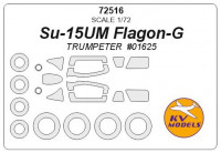 Mask 1/72 for Su-15UM + wheels masks, for Trumpeter kit