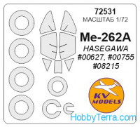 Mask 1/72 for Me-262A + wheels, for Hasegawa kit