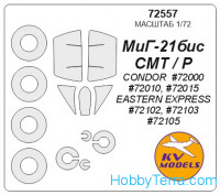 Mask 1/72 for MIG-21R and wheels masks, for Condor kit