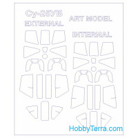 Mask for Su-25UB / Su-28 (Double sided) and wheels masks, for Art Model kit