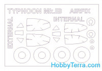 Mask 1/72 for Hawker Typhoon Mk.IB (double sided) and wheels masks, for Airfix kit