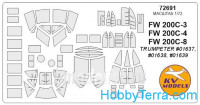 Mask 1/72 for FW-200C-3, FW-200C-4, FW-200C-8 Condor, for Trumpeter kit