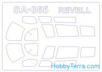 Mask 1/72 for SA 365 / SA 365N Dauphin 2, for Matchbox/Revell kit