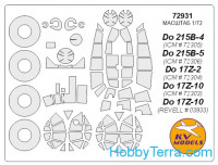 Mask 1/72 for Do-17Z-2/ Do-17Z-10 + wheels, for ICM kit