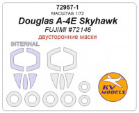 Mask 1/72 for Douglas A-4E Skyhawk (Double sided) + wheels masks (Fujimi)