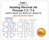 Mask 1/72 for Hunting Percival Jet Provost T.3/T.4 (Double sided) + wheels masks (AirFix)