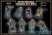 Mars Figures 32049 Conjunto de figuras dos Defensores da Volkssturm Alemã, conjunto 2
