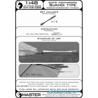 Master  48-088 Static dischargers - type used on Sukhoi jets, 14pcs