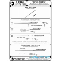 Master  48-100 Hawker Siddeley Buccaneer - Pitot Tube and Refueling Probe