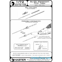 Master  72-108 Su-25 (Frogfoot) - Pitot Tubes