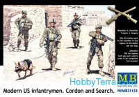 Modern U.S. infantrymen. Cordon and Search