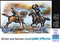 British and german cavalrymen, WWI era