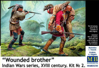 Wounded brother. Indian Wars series, XVIII century. Set No. 2