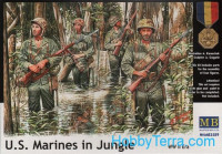 U.S. Marines in jungle, WWII era
