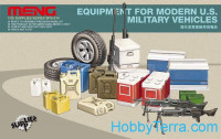 Accessories for modern art USA (boxes, cans, tires, weapons)
